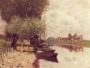 Alfred Sisley The Seine at Bougival oil painting artist